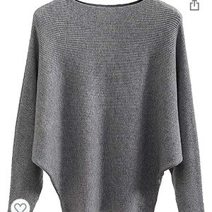 MAKARTHY Women's Sleeves Knitted Dolman Sweaters
